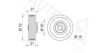 PEUGE 128118 Deflection/Guide Pulley, v-ribbed belt